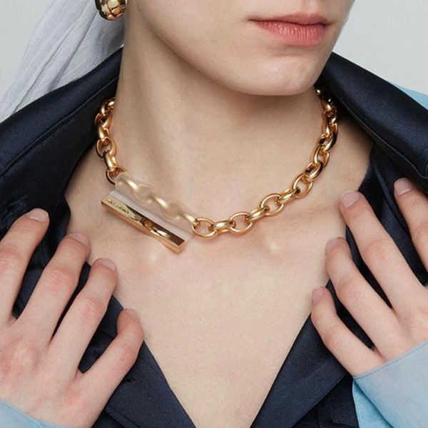 retro metal punk squae of exaggerated thick chain necklace double personality hip-hop neck short colla chokers, Golden;silver
retro metal punk squae of exaggerated thick chain necklace double personality hip-hop neck short colla chokers, Golden;silver