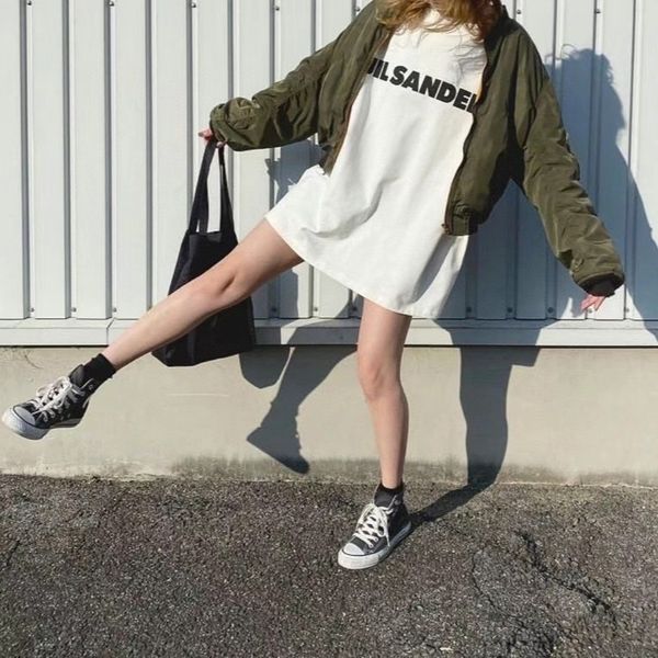 fashion designers correct version of jil chest letter sander men's and women's oversize loose thick fashion short sleeve tshirt cl, White
fashion designers correct version of jil chest letter sander men's and women's oversize loose thick fashion short sleeve tshirt cl, White