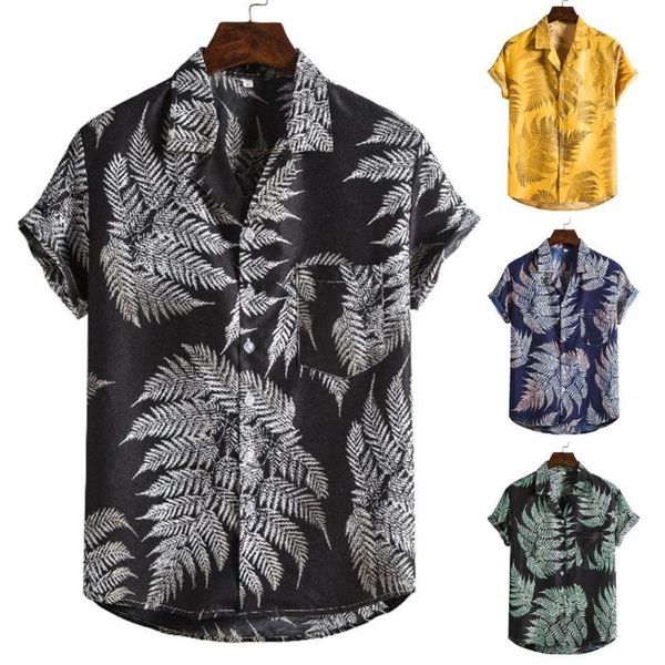 men's casual shirts men summer shirt beach style green leaves printed hawaiian short sleeve turn down collar blouses, White;black
men's casual shirts men summer shirt beach style green leaves printed hawaiian short sleeve turn down collar blouses, White;black