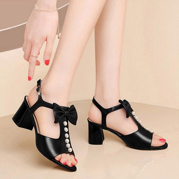 dress shoes summer women sandals peep toe high heels t strap pumps ankle sandalias mujer bowtie pearls wedding 9210g, Black
dress shoes summer women sandals peep toe high heels t strap pumps ankle sandalias mujer bowtie pearls wedding 9210g, Black