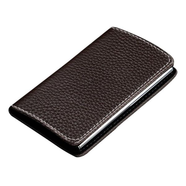 card holders case durable solid pu leather portable protective professional business luxury name holder keep clean storage fashion gift, Brown;gray
card holders case durable solid pu leather portable protective professional business luxury name holder keep clean storage fashion gift, Brown;gray