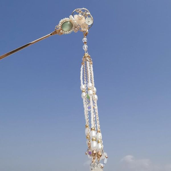 ethnic flower tassel hairpin for women antique hair stick girl clip costume chinese accessories pins jewelry clips & barrettes, Golden;silver
ethnic flower tassel hairpin for women antique hair stick girl clip costume chinese accessories pins jewelry clips & barrettes, Golden;silver