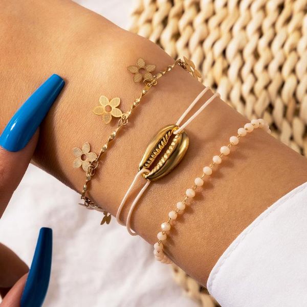 charm bracelets zhen tomomi 3pcs trendy shell beads metal set for women simple handwork hollow flowers alloy bangles ladies jewelry, Golden;silver
charm bracelets zhen tomomi 3pcs trendy shell beads metal set for women simple handwork hollow flowers alloy bangles ladies jewelry, Golden;silver