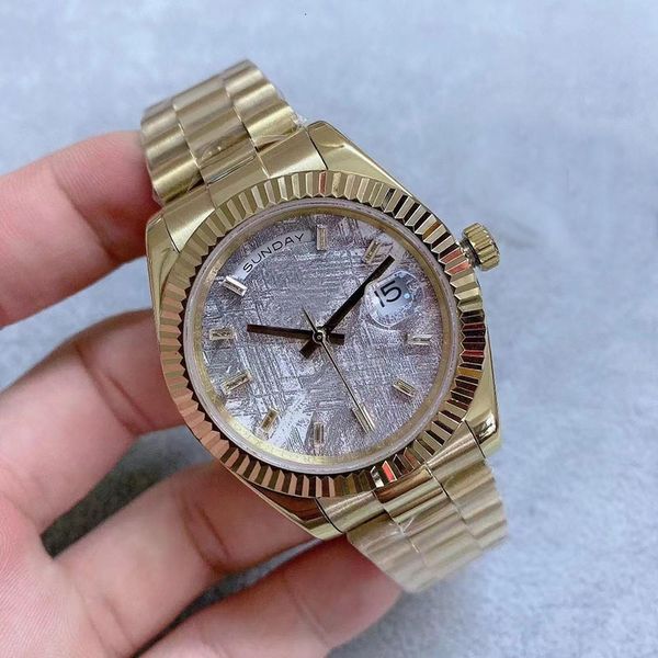 watch u1 41mm men crystal cubes automatic movement double dat gray dial yellow gold 316 stainless band, Slivery;brown
watch u1 41mm men crystal cubes automatic movement double dat gray dial yellow gold 316 stainless band, Slivery;brown