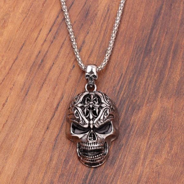 pendant necklaces cool skull fashion punk rock roll wind man big head hip hop jewelry gifts for men accesspories, Silver
pendant necklaces cool skull fashion punk rock roll wind man big head hip hop jewelry gifts for men accesspories, Silver