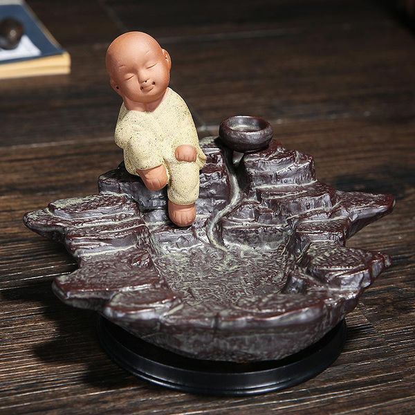 fragrance lamps porcelain incense cone holder backflow burner small buddha the little monk censer
fragrance lamps porcelain incense cone holder backflow burner small buddha the little monk censer