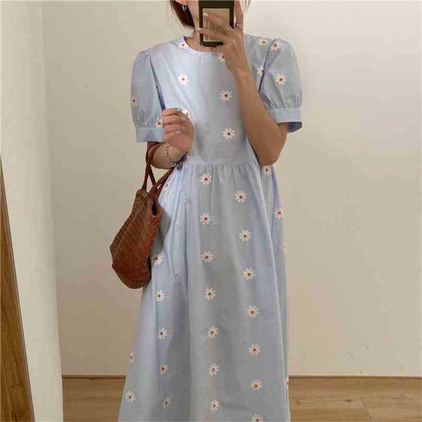 vinatge floral embroidery elegant women dress summer korean style puff sleeve party long dresses vestidos 210525, Black;gray
vinatge floral embroidery elegant women dress summer korean style puff sleeve party long dresses vestidos 210525, Black;gray