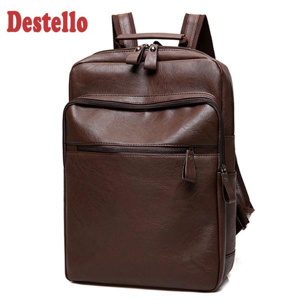 backpack fashion pu leather men waterproof for travel business lapbag 14 inch mochila
backpack fashion pu leather men waterproof for travel business lapbag 14 inch mochila