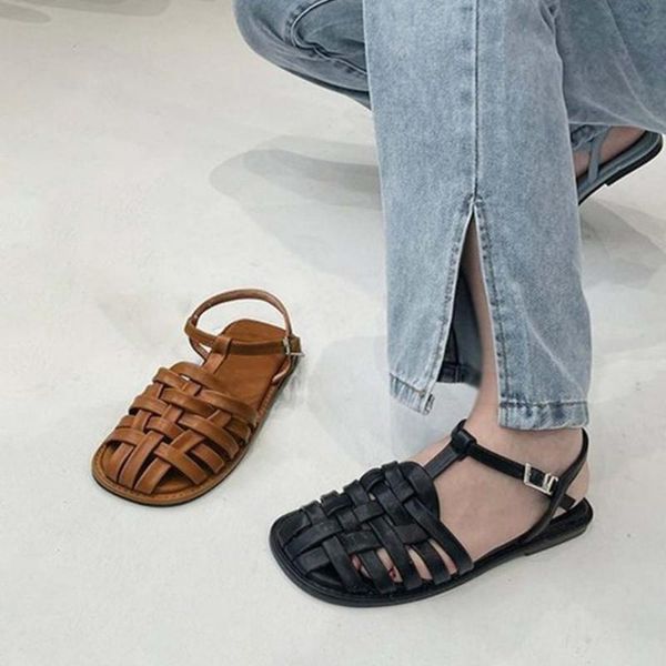 sandals 70% dropwomen woven toe comfortable soft-soled retro round head women for beach, Black
sandals 70% dropwomen woven toe comfortable soft-soled retro round head women for beach, Black