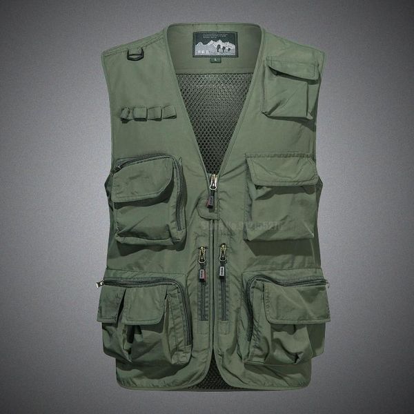 men's vests jacket vest pography multi pocket zipper jackets male sleeveless military travel hiking drift mens waistcoat, Black;white
men's vests jacket vest pography multi pocket zipper jackets male sleeveless military travel hiking drift mens waistcoat, Black;white