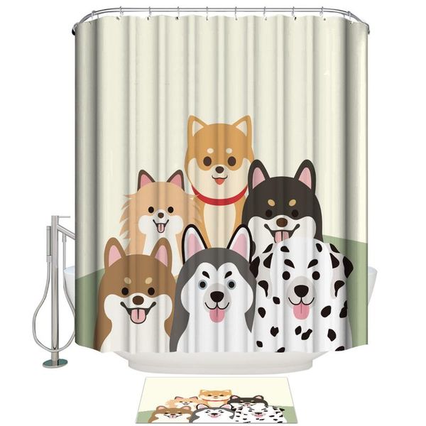 shower curtains bathroom curtain animal cute cartoon puppy home decoration doormat set
shower curtains bathroom curtain animal cute cartoon puppy home decoration doormat set