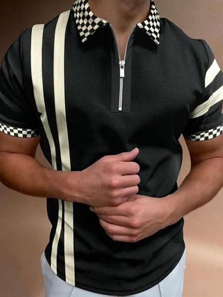 men's polos 2021 summer shirt joining together striped print shirts brand men short-sleeved tees man clothes s-3xl, White;black
men's polos 2021 summer shirt joining together striped print shirts brand men short-sleeved tees man clothes s-3xl, White;black