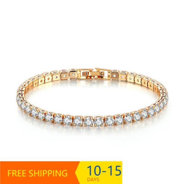 4mm cubic zirconia tennis bracelet iced out chain bracelets for women men gold silver color cz homme jewelry link,, Black
4mm cubic zirconia tennis bracelet iced out chain bracelets for women men gold silver color cz homme jewelry link,, Black
