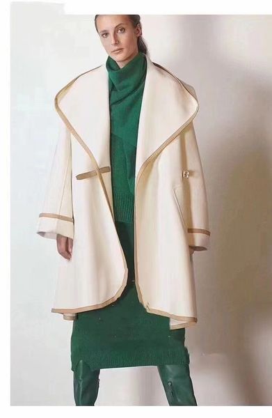 capes women's cloak brand designer wool coat women'ss autumn long hooded cloaks stitching fashion leather buckle casual loose wome, Black
capes women's cloak brand designer wool coat women'ss autumn long hooded cloaks stitching fashion leather buckle casual loose wome, Black