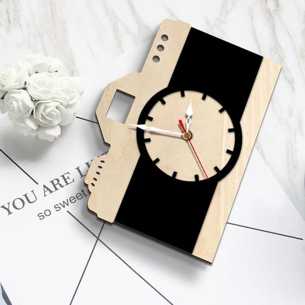 wall clocks creative camera wooden clock silent for home living room reloj de pared
wall clocks creative camera wooden clock silent for home living room reloj de pared