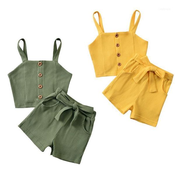 clothing sets summer casual kids girls clothes 0-5y solid color sleeveless single breasted sling bow shorts 2pcs1, White
clothing sets summer casual kids girls clothes 0-5y solid color sleeveless single breasted sling bow shorts 2pcs1, White