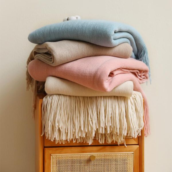 blankets fashion knitted blanket solid color tassels sofa throw el bed cover office nap outdoor multifunction
blankets fashion knitted blanket solid color tassels sofa throw el bed cover office nap outdoor multifunction
