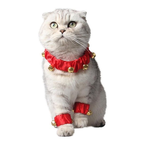 cat collars & leads pet cats year red ornament-soft cloth collar and feet cover(one pair)with bells elastic belt easy to wear
cat collars & leads pet cats year red ornament-soft cloth collar and feet cover(one pair)with bells elastic belt easy to wear