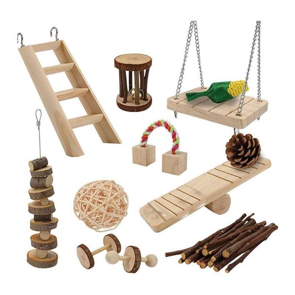 small animal supplies creative 12pcs/set safe pet ladder swing toy set natural wood hamster toys multiple types
small animal supplies creative 12pcs/set safe pet ladder swing toy set natural wood hamster toys multiple types