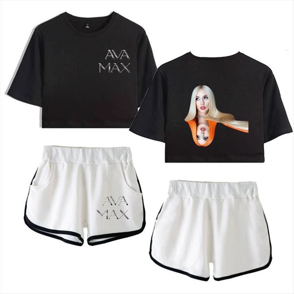 ava max two piece set women tracksuits omg print short middle waist shorts pop lady fitness summer, Gray
ava max two piece set women tracksuits omg print short middle waist shorts pop lady fitness summer, Gray