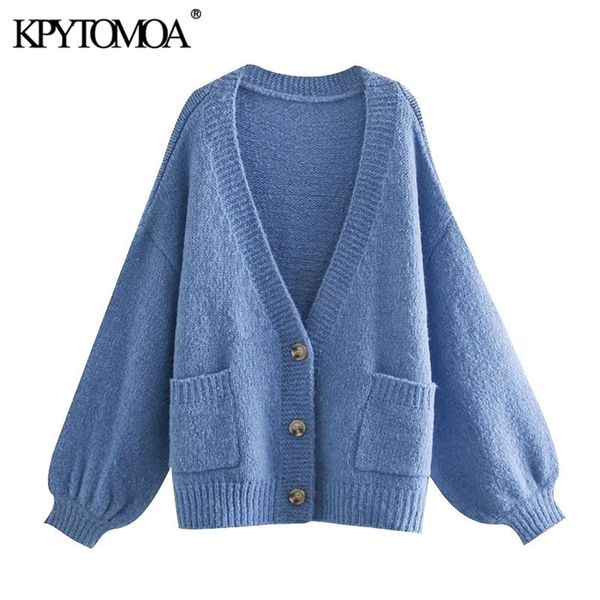 women fashion with pockets oversized knitted cardigan sweater long sleeve female outerwear chic 210420, White;black
women fashion with pockets oversized knitted cardigan sweater long sleeve female outerwear chic 210420, White;black