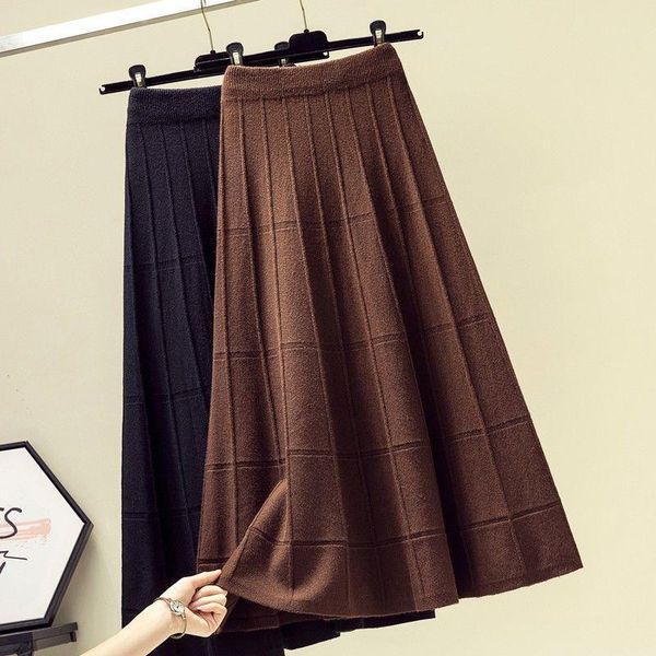 autumn fashion plus size warm womens skirts knitted elastic high waist midi long skirt ladies a line loose m258, Black
autumn fashion plus size warm womens skirts knitted elastic high waist midi long skirt ladies a line loose m258, Black