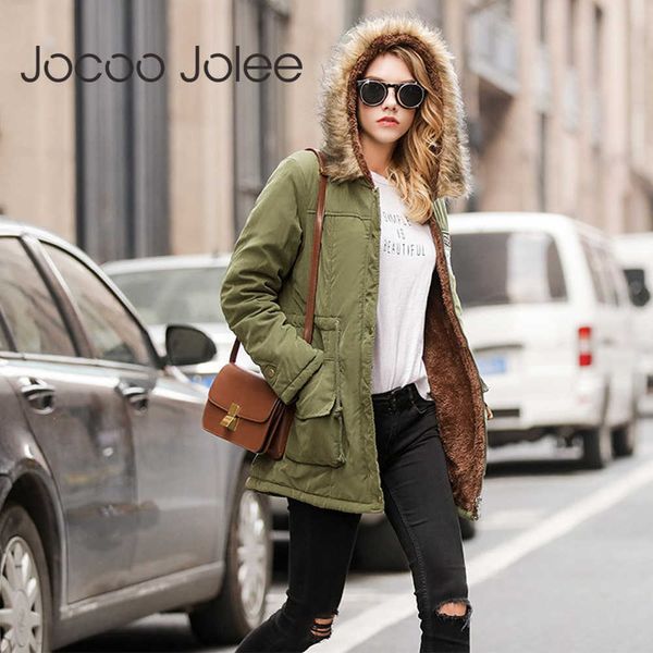 jocoo parka women casual hooded coat thick jacket winter warm coat female oversized outwear harajuku overcoat 210619, Black
jocoo parka women casual hooded coat thick jacket winter warm coat female oversized outwear harajuku overcoat 210619, Black