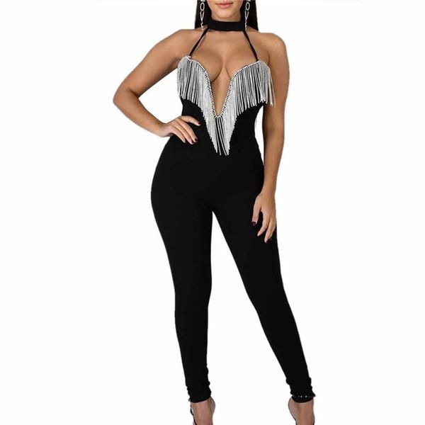 women's jumpsuits & rompers women jumpsuit romper overalls deep v neck playsuit clubwear female black tassels trousers, Black;white
women's jumpsuits & rompers women jumpsuit romper overalls deep v neck playsuit clubwear female black tassels trousers, Black;white