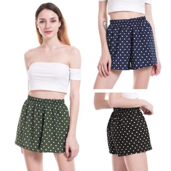 women's shorts summer women casual dot multi colors breathable elastic waist size pajamas short pants, White;black
women's shorts summer women casual dot multi colors breathable elastic waist size pajamas short pants, White;black