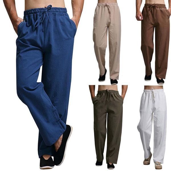 men's pants men linen drawstring loose wide leg mens clothing spring autumn casual high waisted sportwear jogging trousers, Black
men's pants men linen drawstring loose wide leg mens clothing spring autumn casual high waisted sportwear jogging trousers, Black