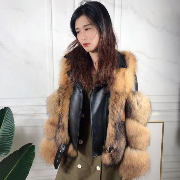 women's fur & faux sheepskin coat women silver jacket vest winter warm thick raccoon detachable sleeve plus size cust, Black
women's fur & faux sheepskin coat women silver jacket vest winter warm thick raccoon detachable sleeve plus size cust, Black