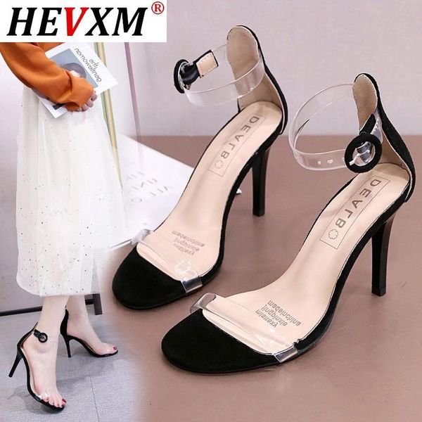 one word with transparent high heels fairy thin heel sandals female style women's shoes, Black
one word with transparent high heels fairy thin heel sandals female style women's shoes, Black