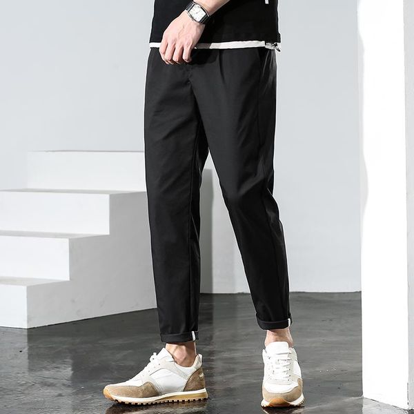 mens youthful slim long pants 2021 summer casual harem male fashion trousers versatile streetwear soft thin sport basic simple men's, Black
mens youthful slim long pants 2021 summer casual harem male fashion trousers versatile streetwear soft thin sport basic simple men's, Black