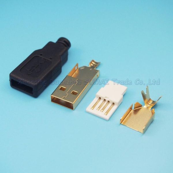 audio cables & connectors 5set/lot gold plating diy 4 in 1 type a 2.0 usb pin male plug socket connector with plastic shell
audio cables & connectors 5set/lot gold plating diy 4 in 1 type a 2.0 usb pin male plug socket connector with plastic shell