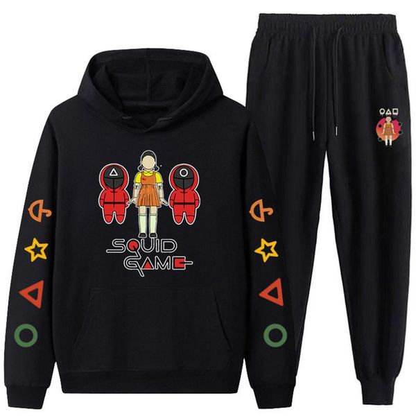women's two piece pants squid game hoodie suits men's and jacket sets sportswear autumn pullovers trousers tracksuits d5, White
women's two piece pants squid game hoodie suits men's and jacket sets sportswear autumn pullovers trousers tracksuits d5, White