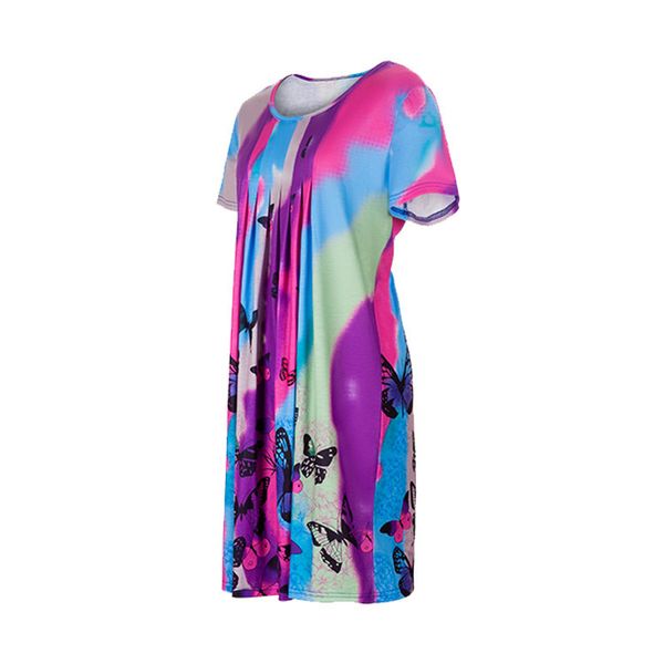 factory0dth short european women's 2021 sleeve summer new large printed dress, White;black
factory0dth short european women's 2021 sleeve summer new large printed dress, White;black