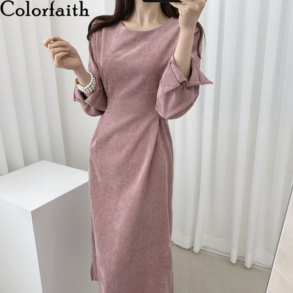 colorfaith new women spring autumn dresses lace up vintage elegant split corduroy high waist korean lady long dress dr9056 210413, Black;gray
colorfaith new women spring autumn dresses lace up vintage elegant split corduroy high waist korean lady long dress dr9056 210413, Black;gray