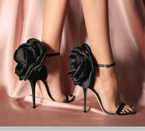 sandals spring/summer 2021 large flower with single button stiletto heels black satin shoes for women
sandals spring/summer 2021 large flower with single button stiletto heels black satin shoes for women