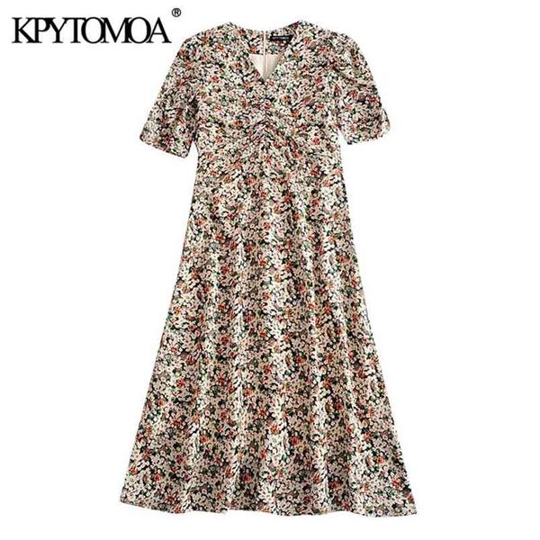 women chic fashion floral print pleated midi dress puff sleeve with lining back zipper female dresses 210420, Black;gray
women chic fashion floral print pleated midi dress puff sleeve with lining back zipper female dresses 210420, Black;gray