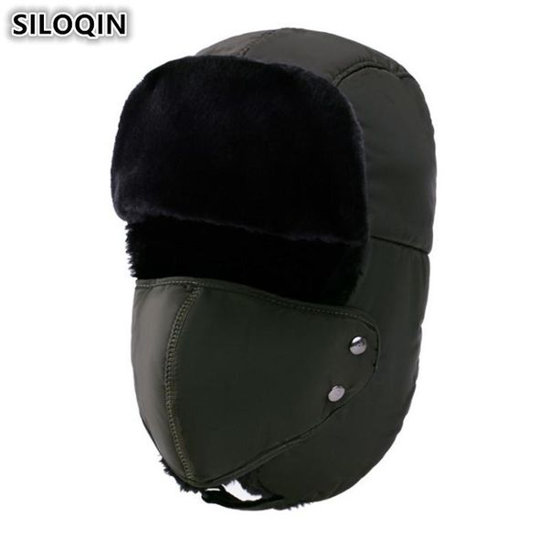 berets siloqin winter warm men's hat plus velvet thick windproof bomber hats with ears women's fur earmuffs beanie caps ski cap, Blue;gray
berets siloqin winter warm men's hat plus velvet thick windproof bomber hats with ears women's fur earmuffs beanie caps ski cap, Blue;gray