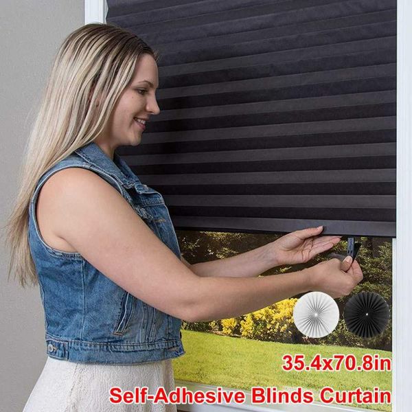 blinds thicken self-adhesive pleated curtains living room half blackout on window for bathroom balcony shades
blinds thicken self-adhesive pleated curtains living room half blackout on window for bathroom balcony shades