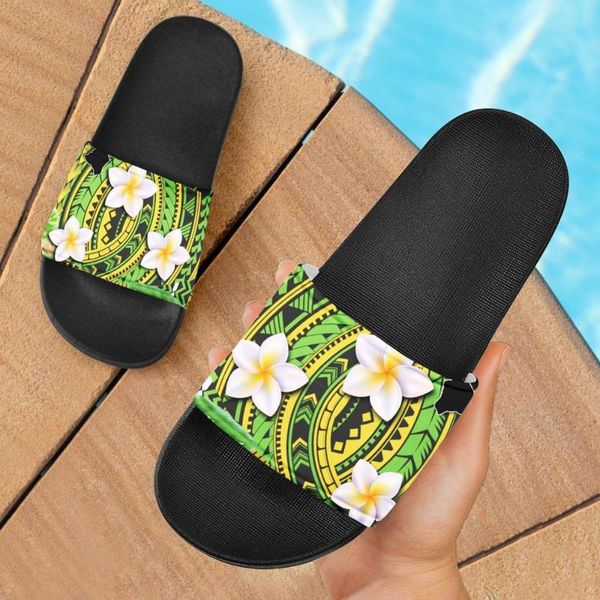 polynesian traditional tribal plumeria flower women flip flops summer fashion home/bath slippers woman casual slides, Black
polynesian traditional tribal plumeria flower women flip flops summer fashion home/bath slippers woman casual slides, Black