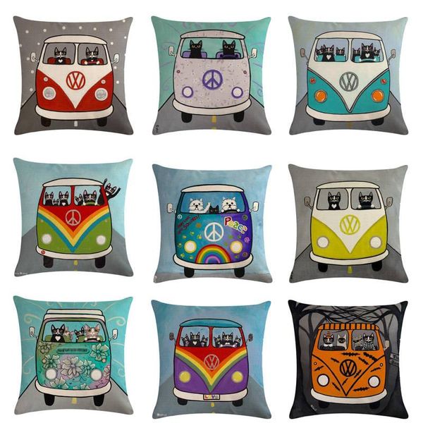 cushion/decorative pillow 45cm*45cm cartoon black cat and school bus design linen/cotton throw covers couch cushion cover home decorative pi
cushion/decorative pillow 45cm*45cm cartoon black cat and school bus design linen/cotton throw covers couch cushion cover home decorative pi