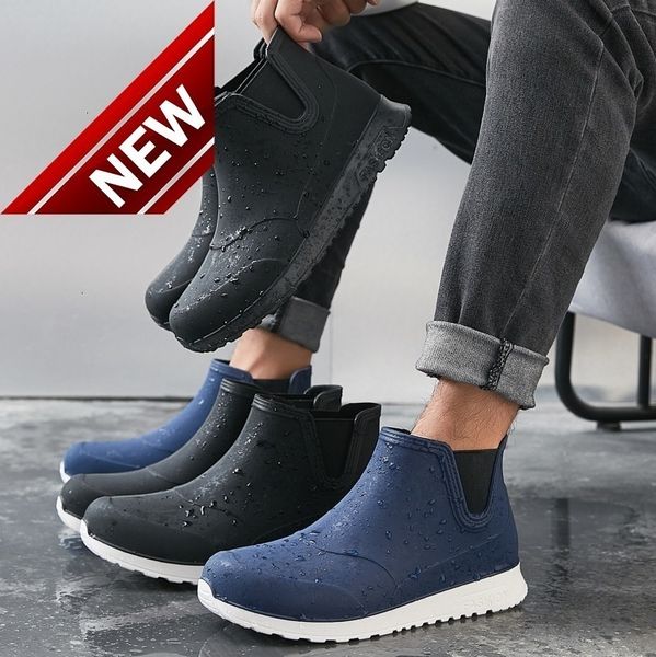 rain men's autumn and winter short anti-skid thick bottom water warm medium tube boots low fashion overshoes, Black
rain men's autumn and winter short anti-skid thick bottom water warm medium tube boots low fashion overshoes, Black