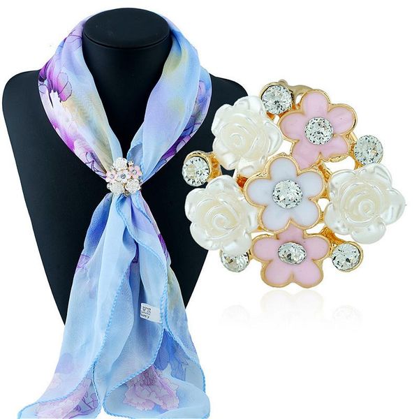 pins, brooches 2 color chic flowers three-ring crystal rhinestone scarf buckle channel pins clasp scarves loop circle jewelry for women, Gray
pins, brooches 2 color chic flowers three-ring crystal rhinestone scarf buckle channel pins clasp scarves loop circle jewelry for women, Gray