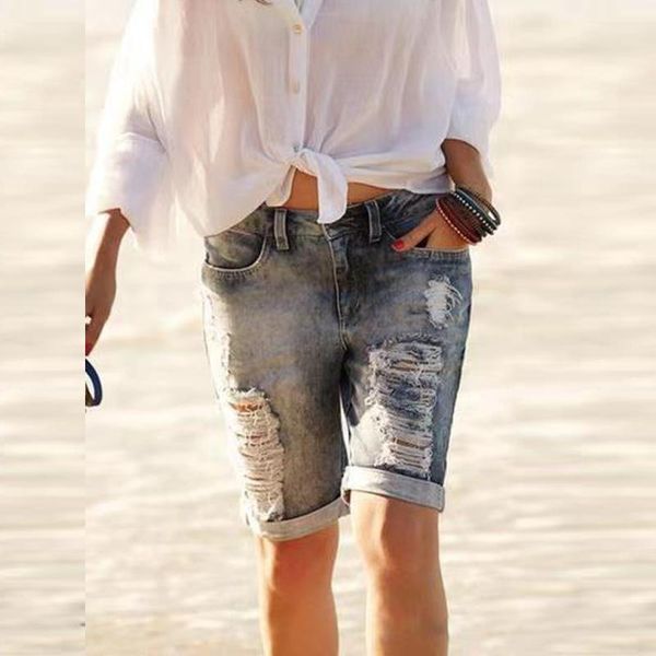 women's jeans high-waisted jean shorts 2021 summer plus-size five-cent pants loose streetwear wear worn out vintage skinny, Blue
women's jeans high-waisted jean shorts 2021 summer plus-size five-cent pants loose streetwear wear worn out vintage skinny, Blue