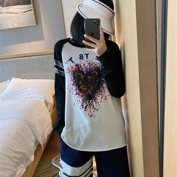 chaopaidijia early autumn new heartbeat series cashmere sweater fashion leisure with women's raglan long sleeve, White
chaopaidijia early autumn new heartbeat series cashmere sweater fashion leisure with women's raglan long sleeve, White