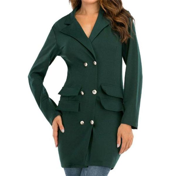 women's jackets women long sleeves casual outwear solid color double breasted suits coat fashion female's jacket formal autumn win, Black;brown 
women's jackets women long sleeves casual outwear solid color double breasted suits coat fashion female's jacket formal autumn win, Black;brown