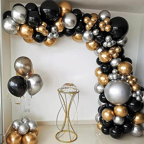 party decoration 134pcs metallic gold silver balloons black balloon garland arch kit birthday decorations wedding baby shower supplies
party decoration 134pcs metallic gold silver balloons black balloon garland arch kit birthday decorations wedding baby shower supplies