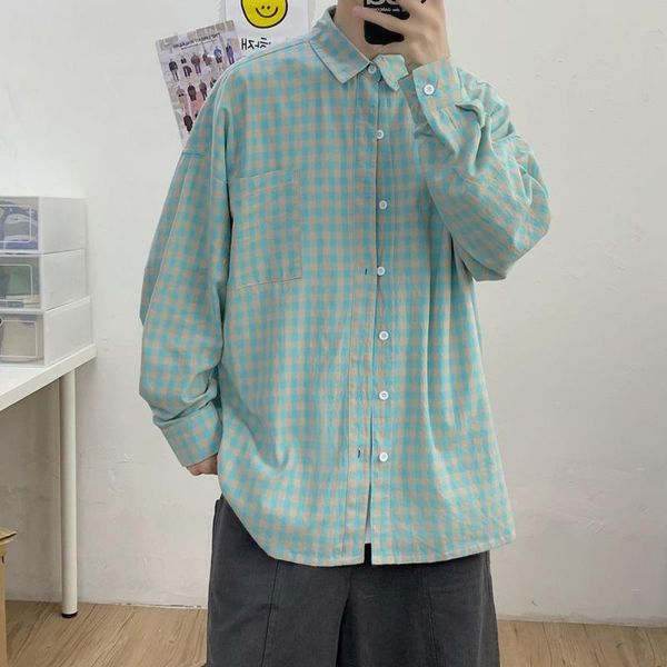 autumn plaid shirt men's fashion contrast casual men streetwear wild loose long sleeve mens dress -3xl shirts, White;black
autumn plaid shirt men's fashion contrast casual men streetwear wild loose long sleeve mens dress -3xl shirts, White;black